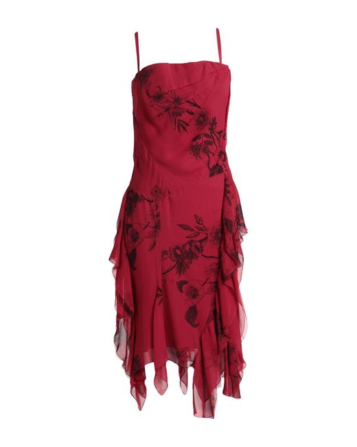 Dior Red Midi Dress