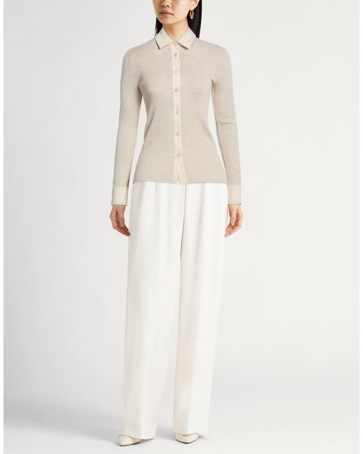 Agnona White Shirt Cashmere, Wool, Silk