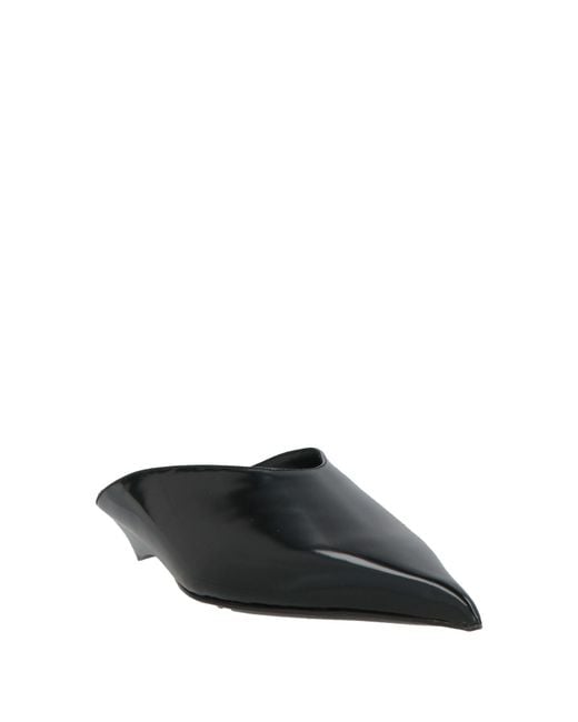 Mugler Black Mules & Clogs