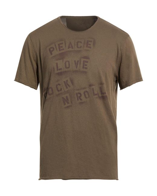 John Varvatos Green Taupe T-Shirt Organic Cotton for men