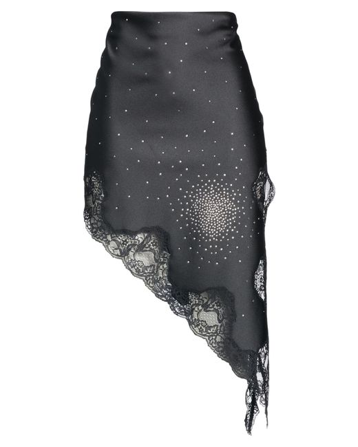 GIUSEPPE DI MORABITO Gray Midi Skirt Polyester, Elastane