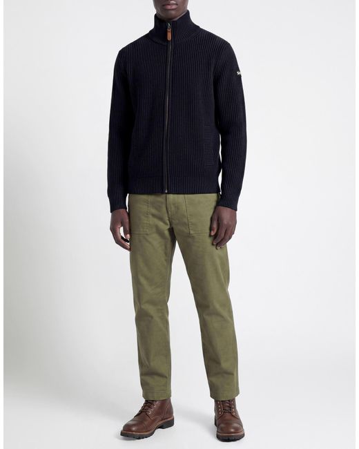 Schott Nyc Blue Cardigan for men