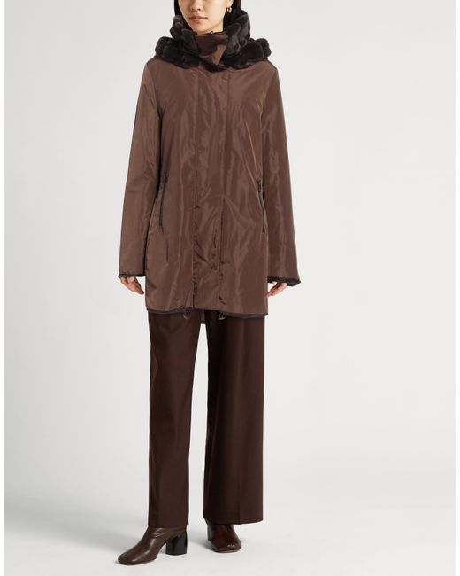 Baldinini Brown Trend Coat Polyester