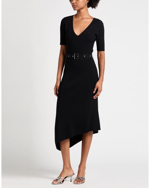 Karl Lagerfeld Black Midi Dress