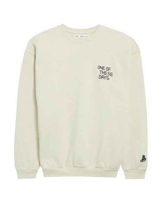 One Of These Days White Sweatshirt for men