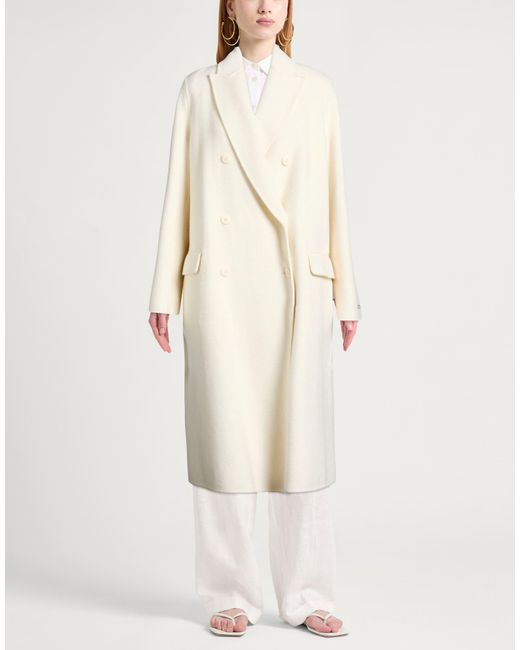 Paltò White Coat Wool, Nylon