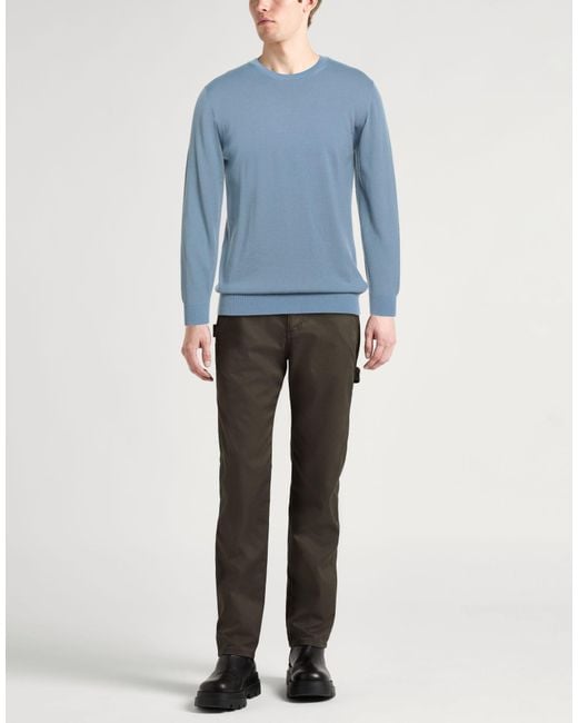 Pullover di Tagliatore in Blue da Uomo
