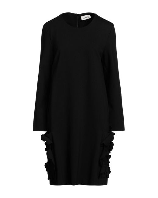 MEIMEIJ Black Mini Dress Viscose, Polyamide, Elastane