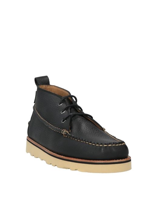 G.H.BASS Black Ankle Boots Leather for men
