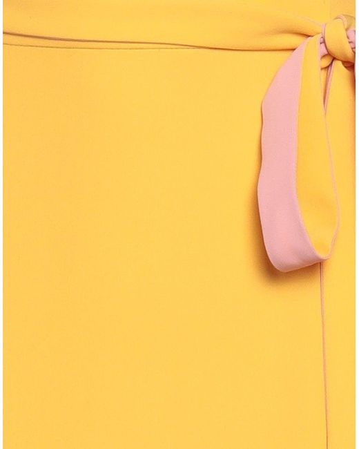 Valentino Garavani Yellow Midi Skirt