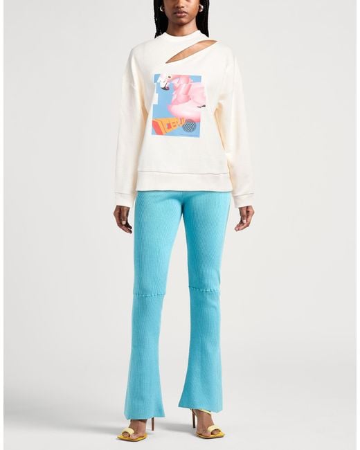 Ice Play White Cream Sweatshirt Cotton