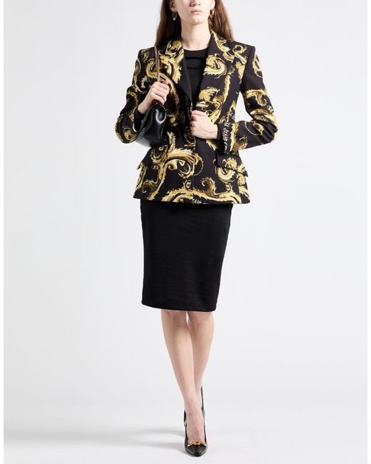 Versace Jeans Couture Black Blazer Polyester, Elastane