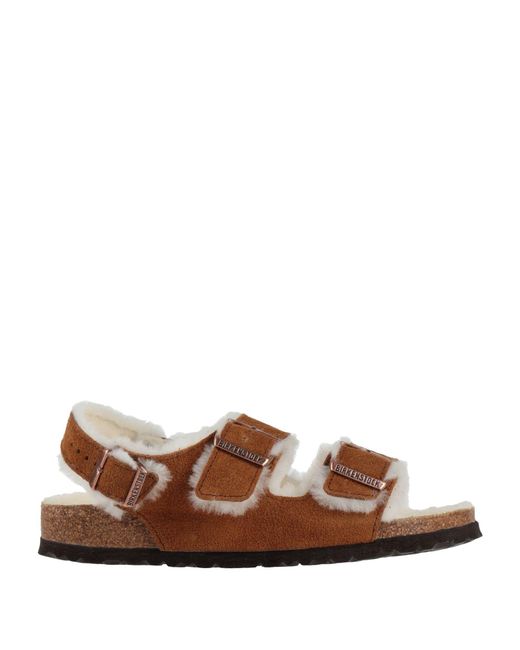 Birkenstock Brown Camel Sandals Leather