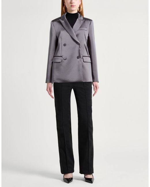 Maliparmi Gray Blazer Polyester, Elastane