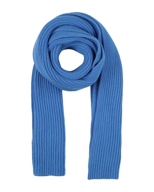 Daniele Fiesoli Blue Scarf for men