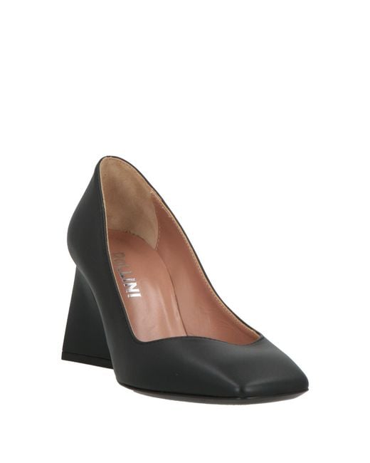 Pollini Black Pumps Leather