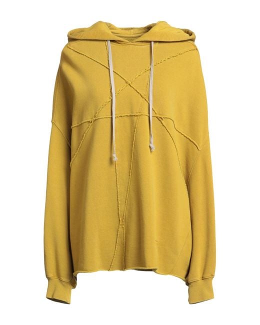 Rick Owens Yellow Sweatshirt