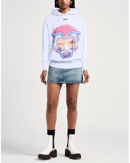 MSGM White Sweatshirt Cotton