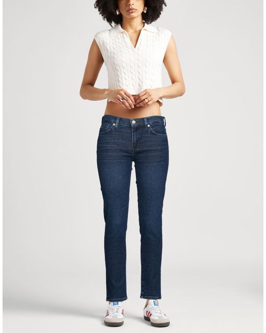 7 For All Mankind Blue Jeans Cotton, Modal, Elastomultiester, Elastane