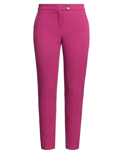 Liu Jo Pink Pants Polyester, Elastane
