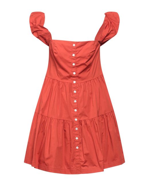 Staud Red Mini Dress