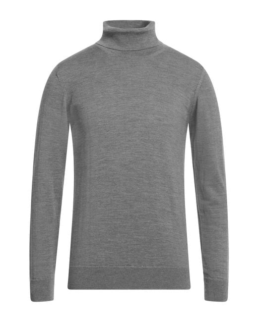 Alpha Studio Gray Turtleneck for men