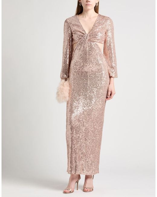 Camilla Pink Maxi Dress Polyester, Elastane
