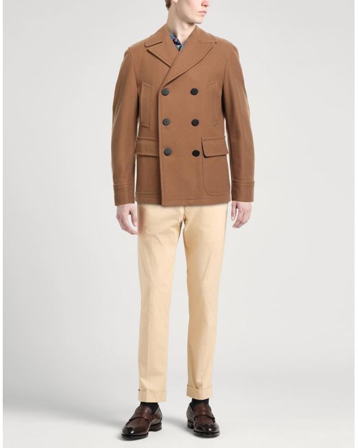 Tagliatore Brown Coat for men