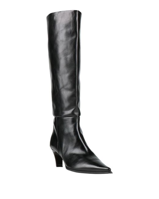 Ras Black Boot Leather