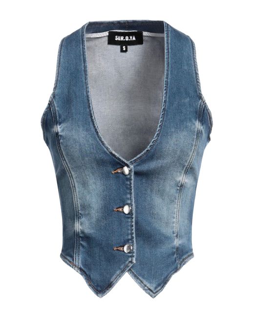 SER.O.YA Blue Waistcoat