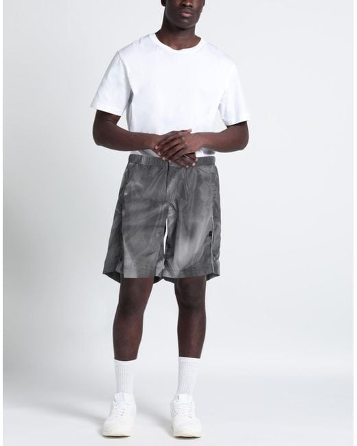 44 Label Group Gray Shorts & Bermuda Shorts Polyester for men