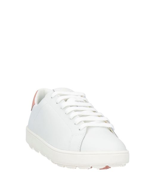 Geox White Trainers