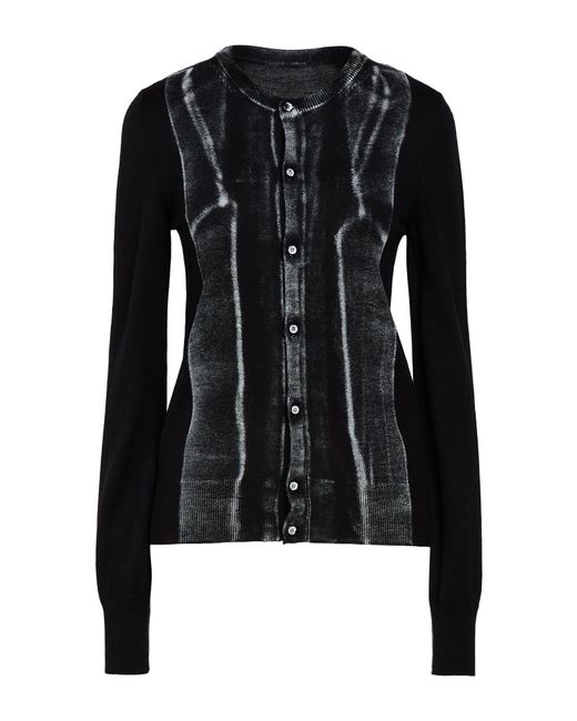 MM6 by Maison Margiela Black Cardigan Acrylic, Virgin Wool
