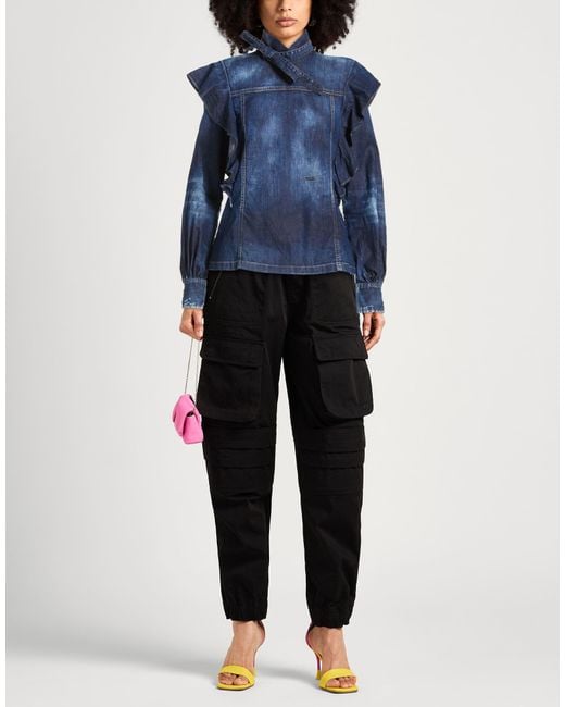 DSquared² Blue Top Cotton, Elastane