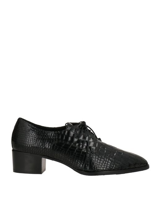 Pertini Black Lace-up Shoes