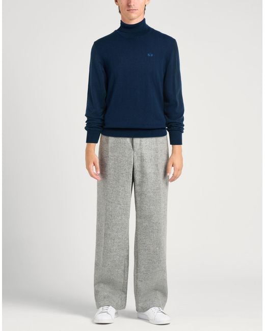 La Martina Blue Turtleneck for men