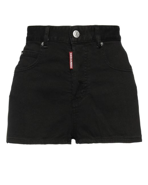 DSquared² Black Denim Shorts