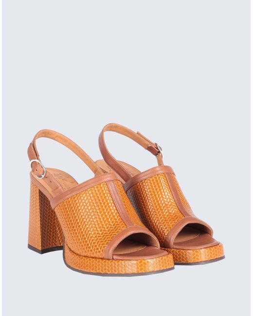 Chie Mihara Orange Sandals