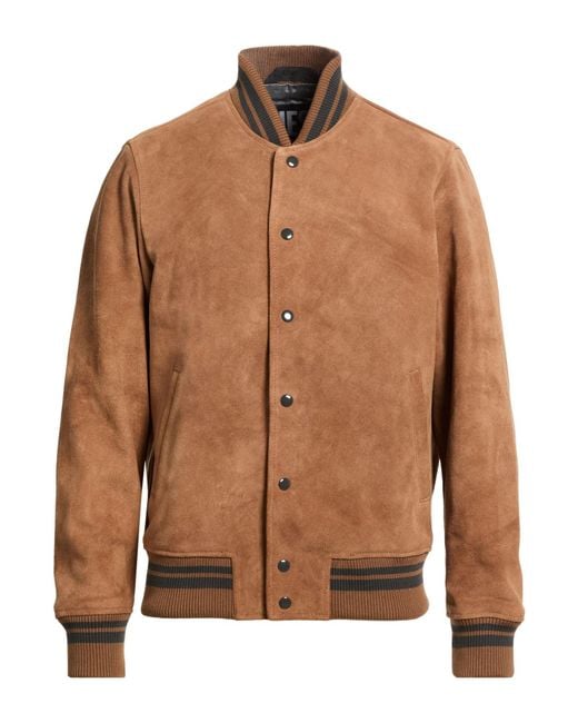 DIESEL Brown Jackets for men