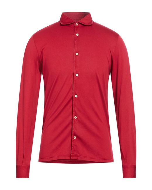 Fedeli Red Shirt for men