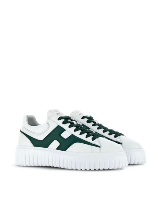 Sneakers H-Stripes di Hogan in Green da Uomo
