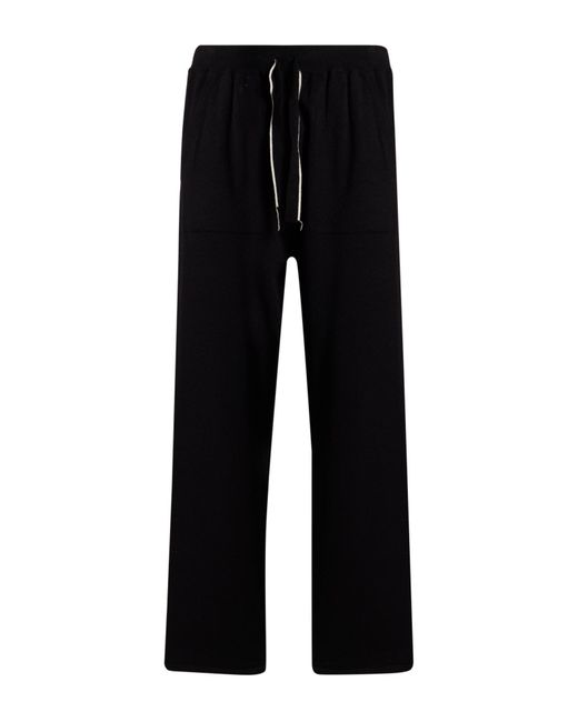 Daniele Alessandrini Black Pants Viscose, Polyester, Polyamide for men