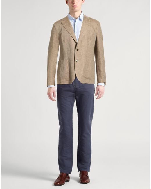Tombolini Natural Sand Blazer Linen for men