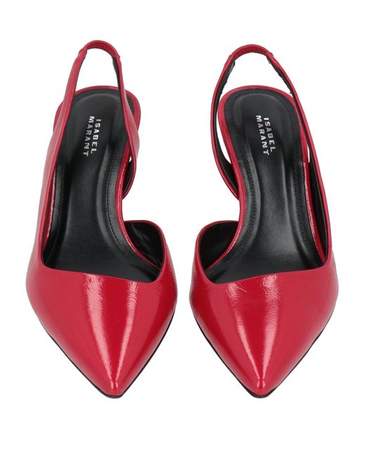 Isabel Marant Red Pumps Sheepskin