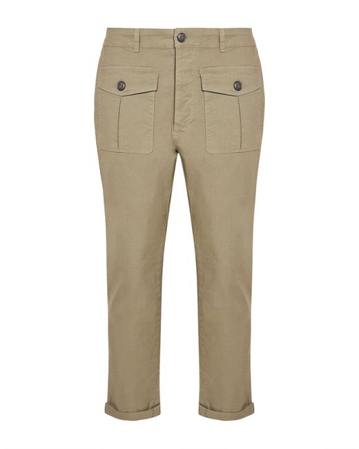Brian Dales Natural Military Pants Cotton, Elastane for men