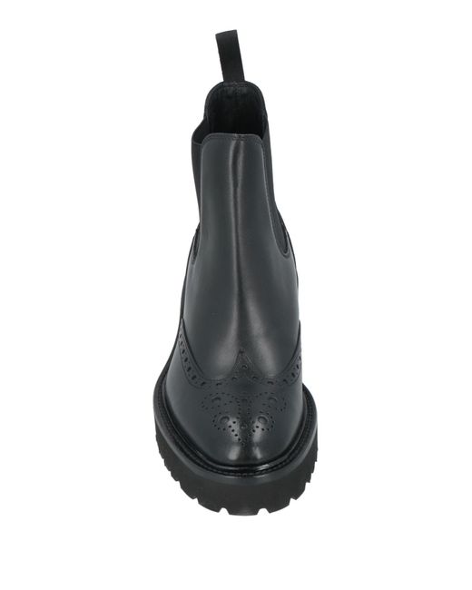 Doucal's Black Ankle Boots Soft Leather