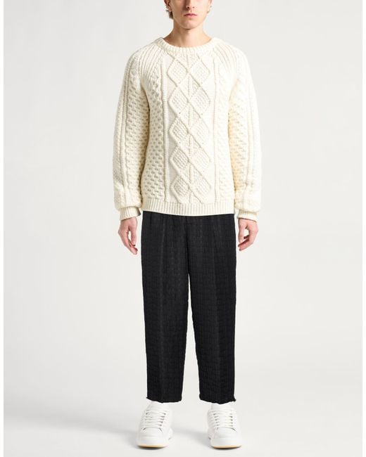 Berna Black Pants Polyester, Elastane for men