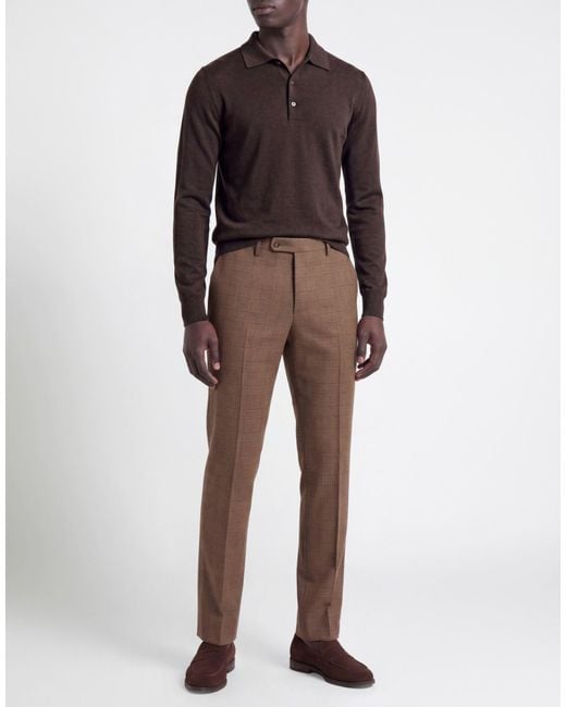 Incotex Brown Trouser for men