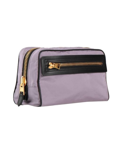 Tom Ford Purple Lilac Beauty Case Textile Fibers, Leather for men