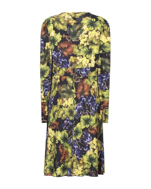 Dolce & Gabbana Yellow Midi Dress
